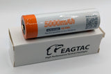 Accumulateur Li-Ion EagleTac 21700 5000mAh 3.6V - 3C Décharge max - Protégé - Neuf