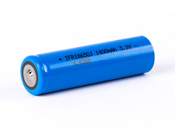 Accumulateur LifePO4 Cottcell IFR18650 18650 1400mAh 3.2V - 3C Décharge max - Non Protégé -Neuf