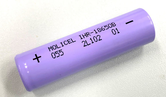 Accumulateur Li-Ion Molicel IHR-18650B 18650 2250mAh 3.6V - 2C Décharge max - Neuf