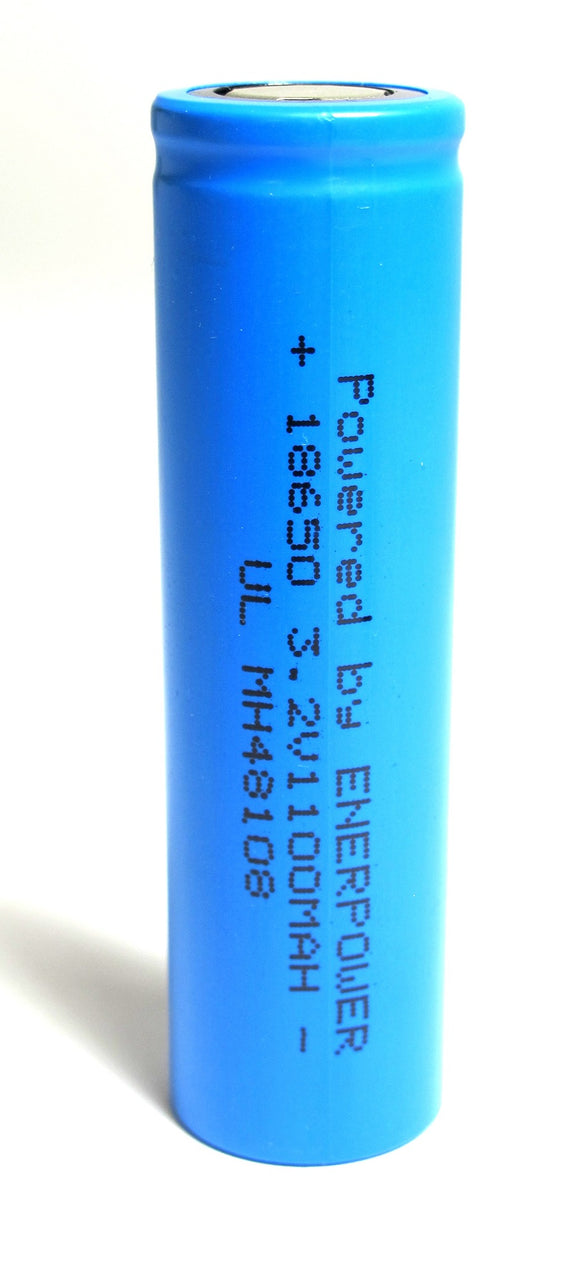 Accumulateur LifePo4 Enerpower 18650 1100mAh 3.2V - 30C Décharge max - Neuf