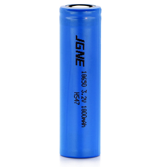 Accumulateur LifePO4 JGNE JGCFR18650 18650 1800mAh 3.2V - 3C Décharge max - Neuf