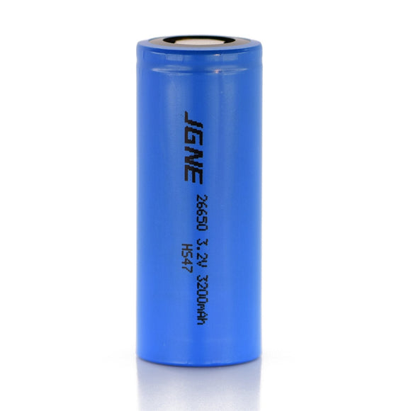 Accumulateur LifePO4 JGNE HTCFR26650 26650 3200mah 3.2V - 3C Décharge max - Neuf